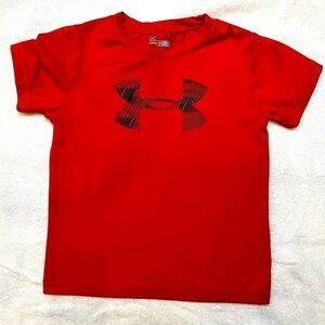 Under Armour kids orange heat gear shirt. Size 5. Great condition